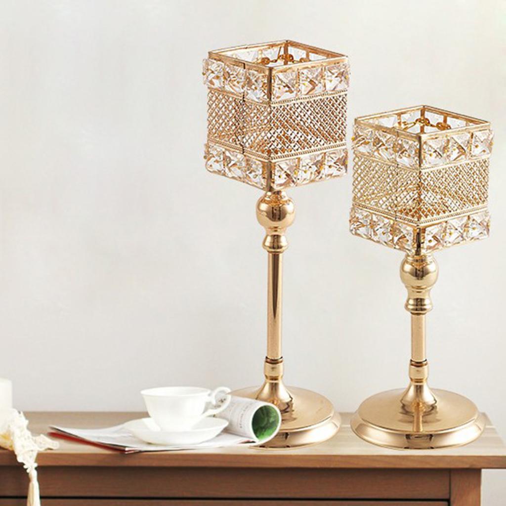 Vintage Square Metal Candle Holder / Ruchi