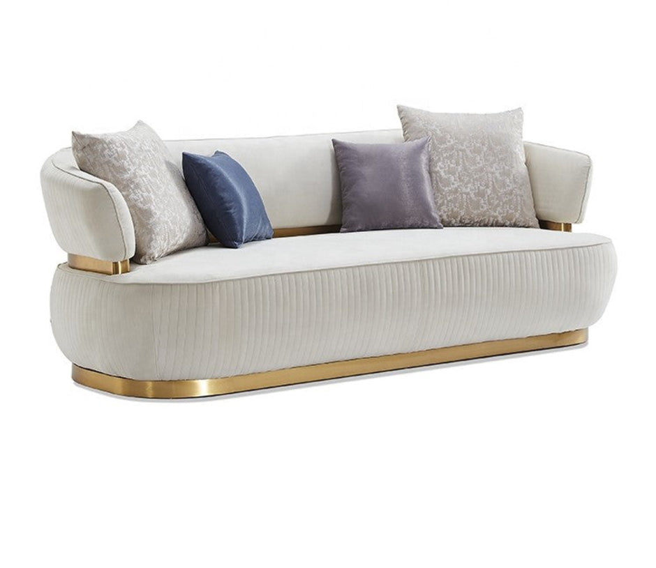 Modern 3-Piece Fabric Sofa Set / Ruchi