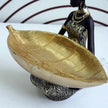 African Lady Resin Showpiece With Leaf Bowl / Ruchi