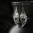 Beautiful Flower Design Crystal Metal Earrings / Ruchi