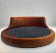 Modern Velvet Upholstered Round Bed / Ruchi