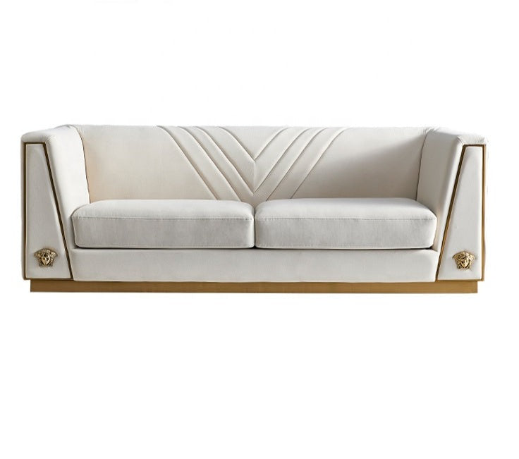 Royal Comfort Logo Designed 1-2-3 Fabric Sofa Set / Ruchi