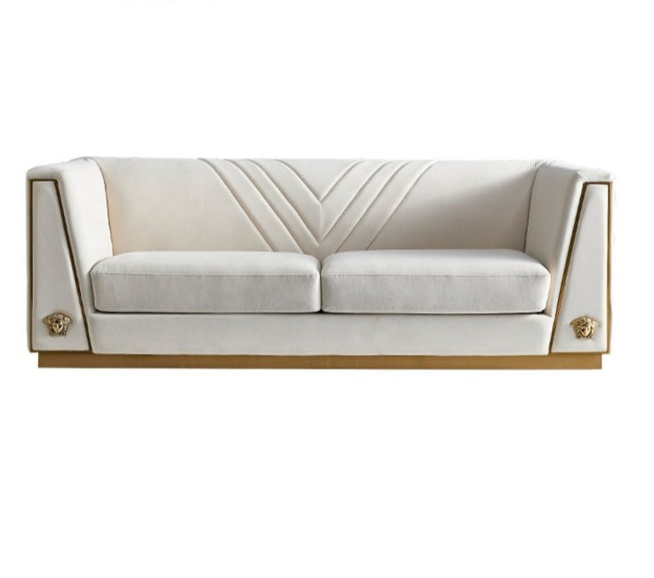 Royal Comfort Logo Designed 1-2-3 Fabric Sofa Set / Ruchi