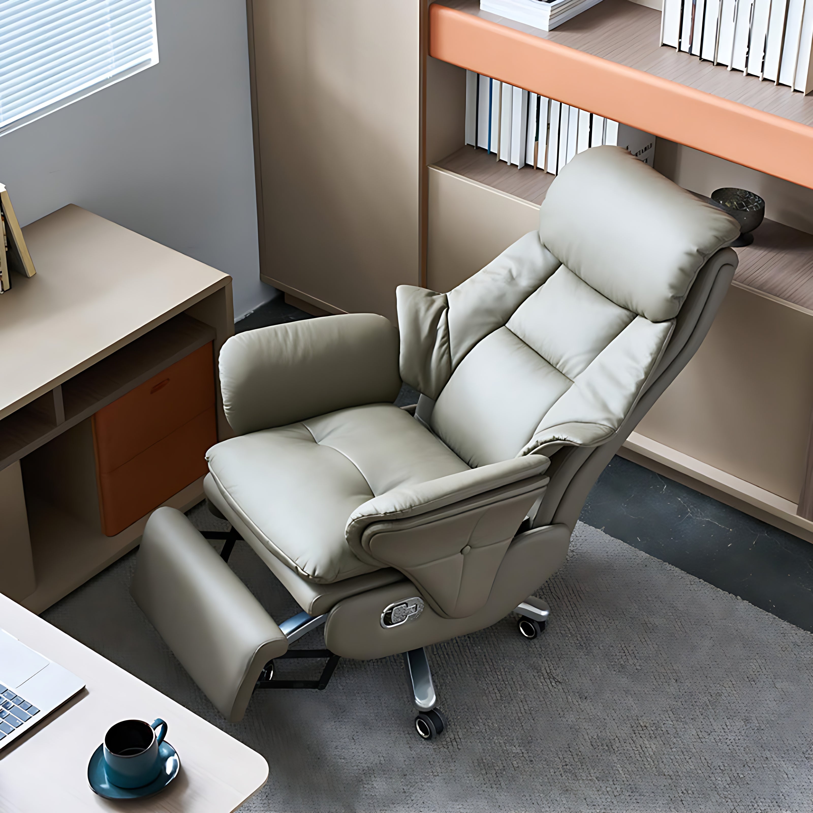 Power Recliner Leather Smart Office Chair / Ruchi