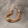 Chunky Multilayer Beaded Chain Bracelet / Ruchi