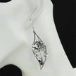 Beautiful Flower Design Crystal Metal Earrings / Ruchi