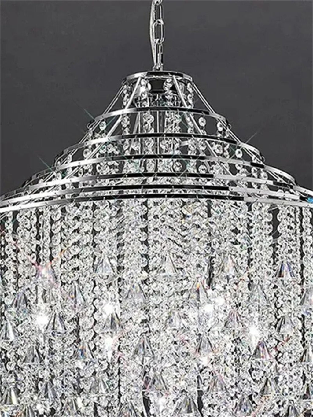 Modern LED Crystal Chandelier For Staircase / Ruchi