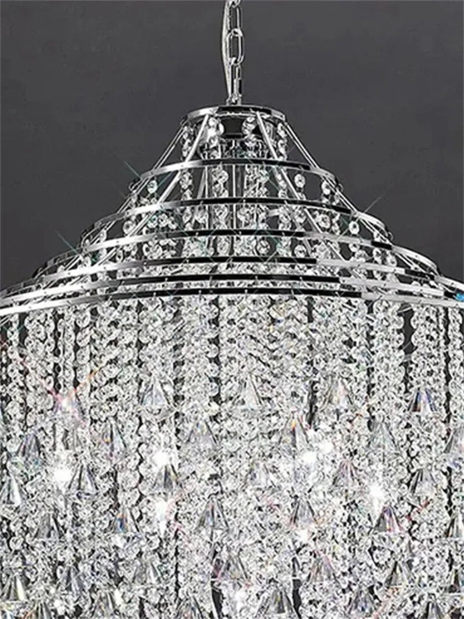 Modern LED Crystal Chandelier For Staircase / Ruchi