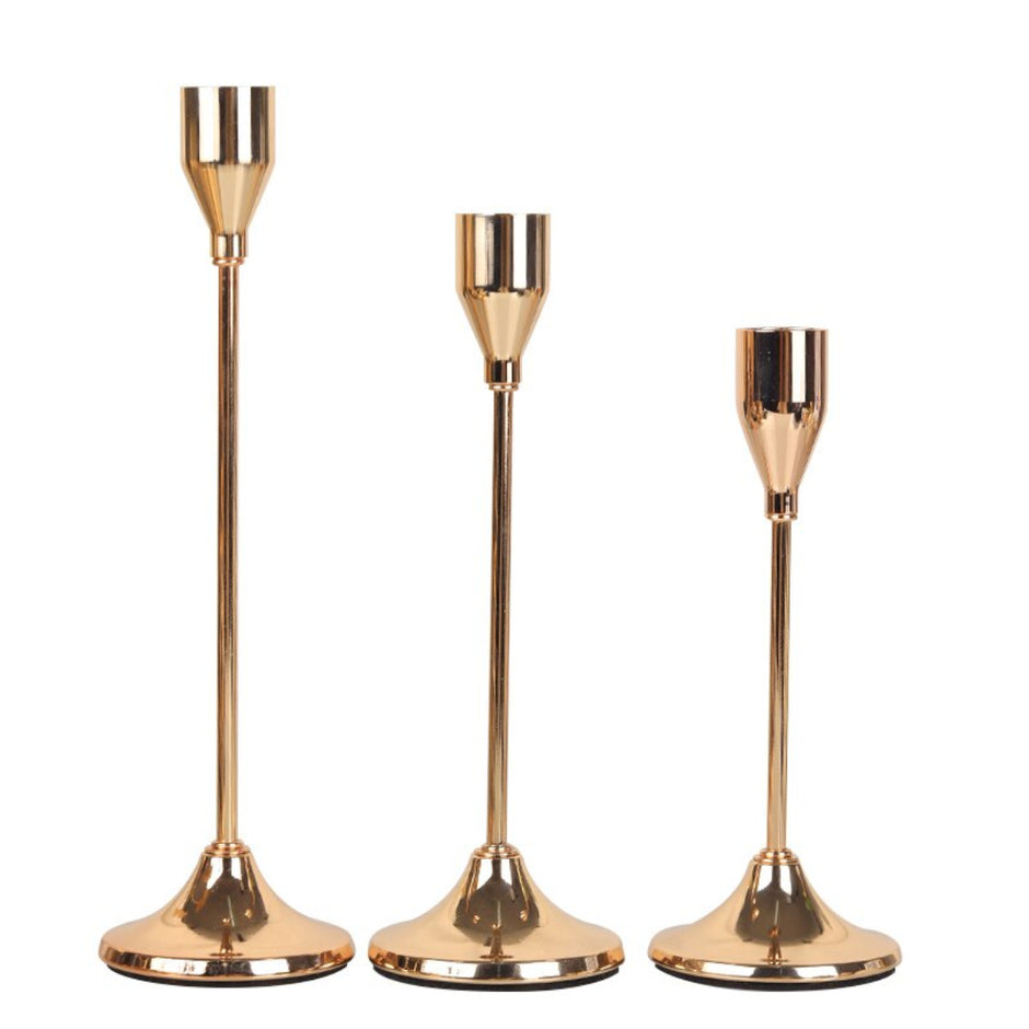 Decorative Metal Candle Holder Set Of 3 / Ruchi