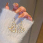 Elegant Heart Shape Crystal Metal Drop Earrings / Ruchi