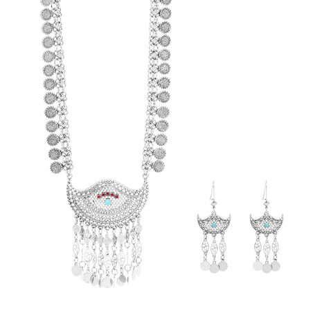 Bohemian Earrings And Necklace Set / Ruchi