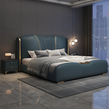 Modern Luxury Leather Bed / Ruchi