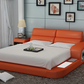 Modern LED Platform Leather Bed / Ruchi