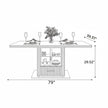 Marble Top Modern Dining Table Set For 6 / Ruchi