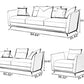 Astonishing Curvy Back Leather 1-2-3 Seater Sofa Set