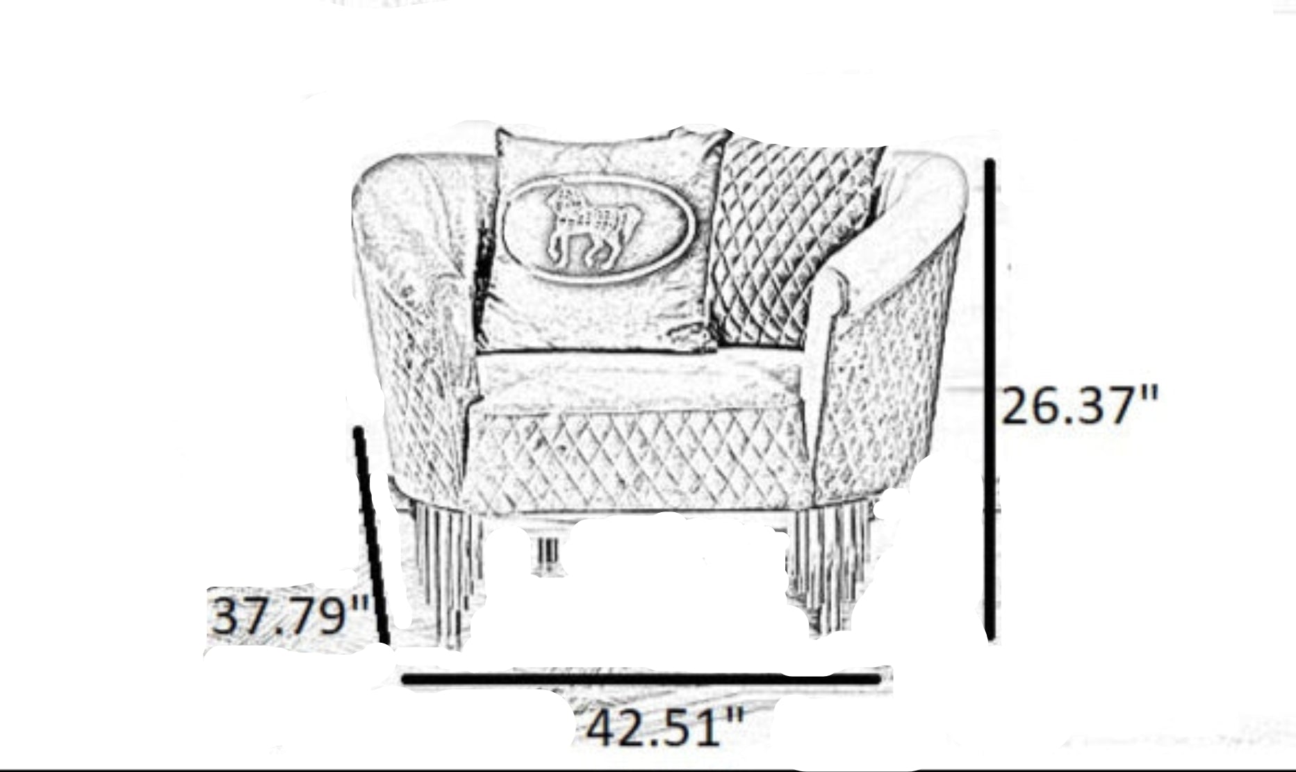 Luxury Velvet Living Room Sofa Set