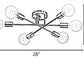 Modern Semi Flush Mount Ceiling LED Lights