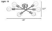 Modern Semi Flush Mount Ceiling LED Lights