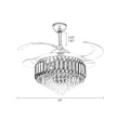 Ceiling Fan With Light And Remote / Ruchi