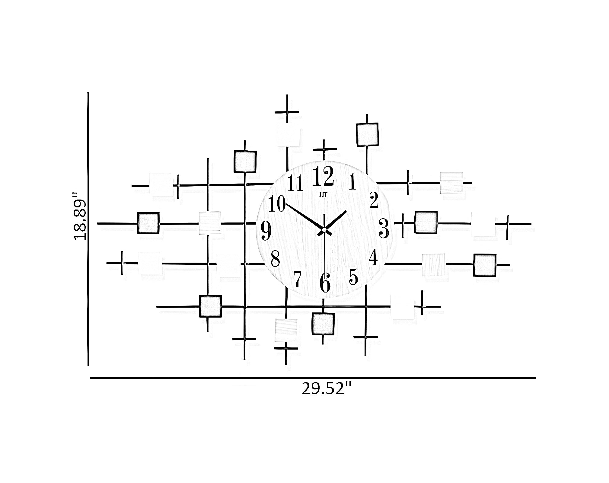 Minimalist Large Acrylic Wall Clock / Ruchi