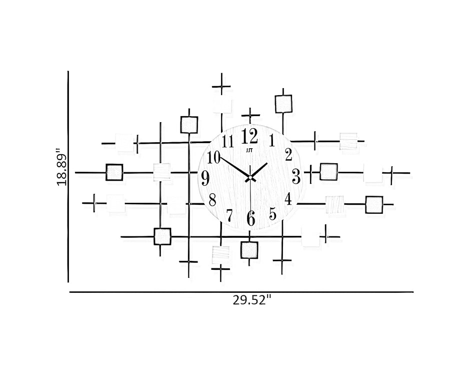 Minimalist Large Acrylic Wall Clock / Ruchi