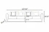 Post Modern 3 Pieces Fabric Upholstered Sofa Set / Ruchi