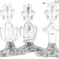 Modern Musician Statues Set For Living Room / Ruchi