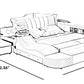 Multifunctional Smart Leather Bed With Massager