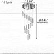 Modern Crystal Bar Design LED Chandelier