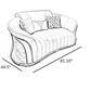 Candy Velvet Fabric Sofa Set