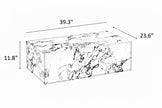 Modern Rectangular Marble Coffee Table / Ruchi