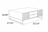 Elegant Wooden Coffee Table And TV Stand Set