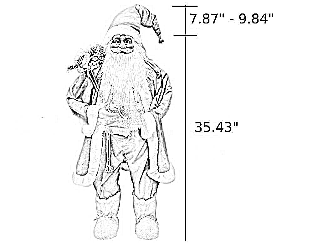 Large Vintage Santa Claus Doll