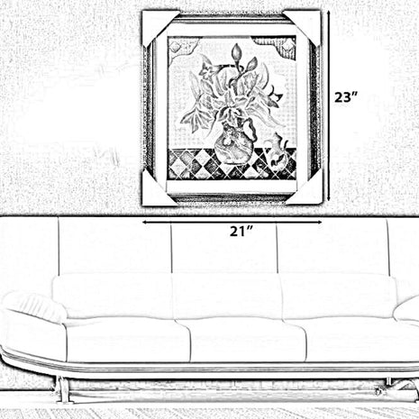 3D Wall Frame Design For Living Room / Ruchi