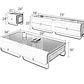 Wooden Coffee Table And TV Stand Set / Ruchi