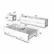 Wooden Coffee Table And TV Stand Set / Ruchi