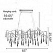 Modern LED Crystal Chandelier For Dining Room