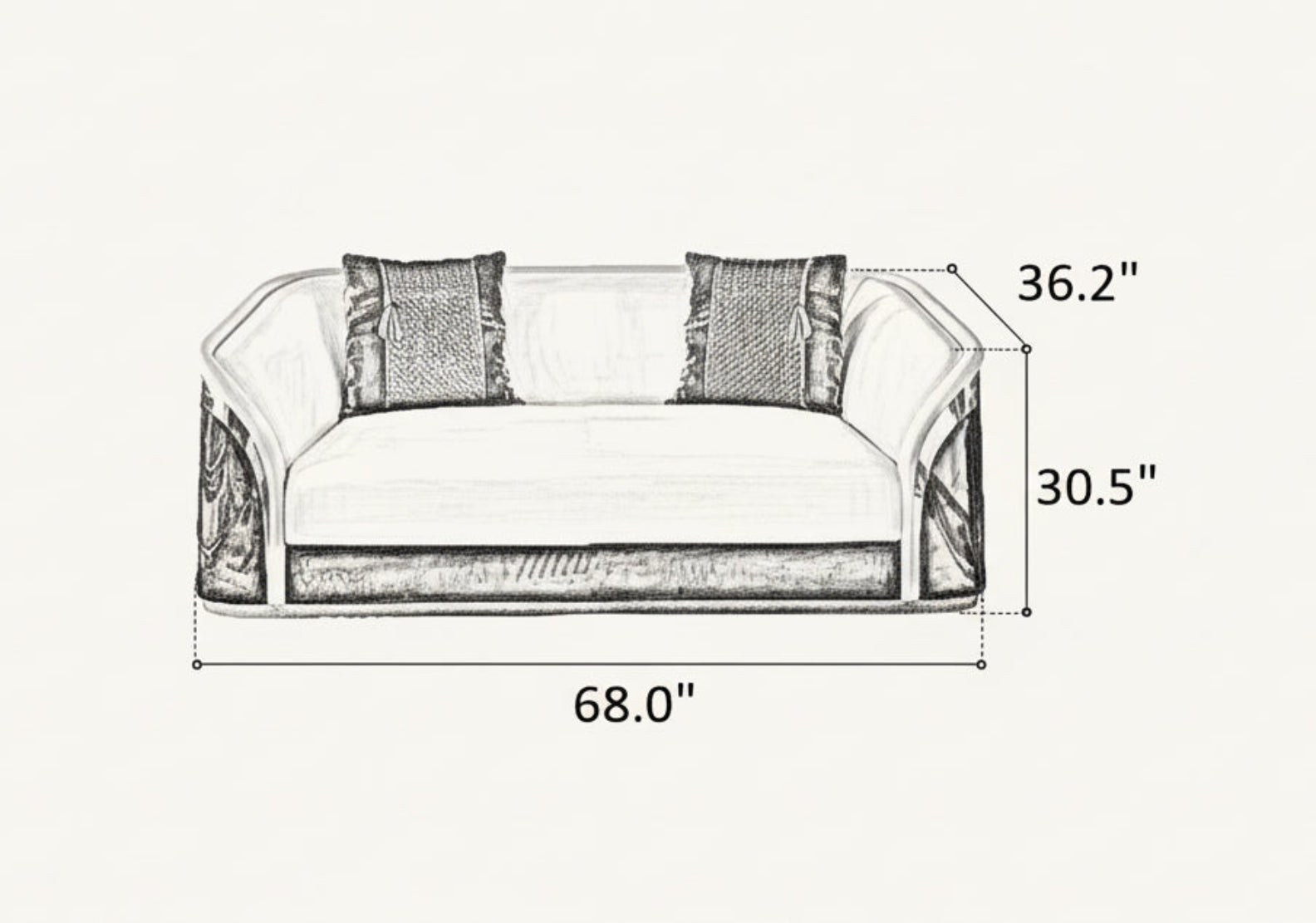 Luxurious Leather Sofa Set For Living Room