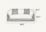 Luxurious Leather Sofa Set For Living Room