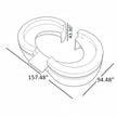 U Shaped Wooden Reception Desk / Ruchi