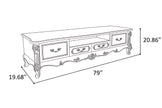 Traditional European Wooden TV Stand