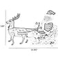 Santa Claus Elk Sled Electric Toy / Ruchi