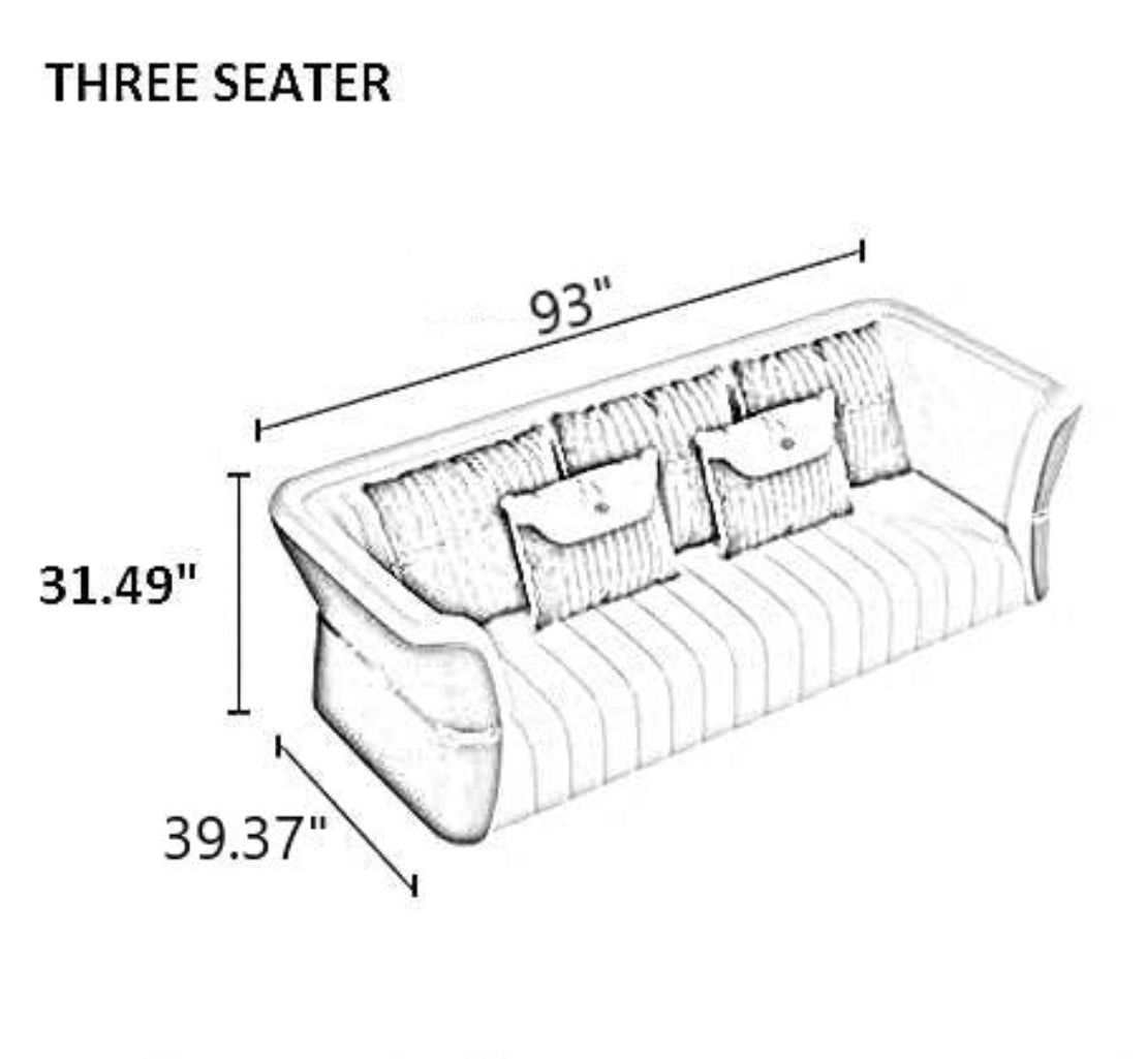 3+2+1+1 Leather Sofa Set