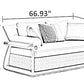 3-Piece Leather Living Room Sofa Set / Ruchi