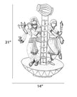 Wall Hanging Metal Decor For Living Room / Ruchi