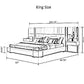 Lyra Platform Leather King Size Bed