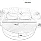 Cotton Round Fitted Bedsheet And Pillows