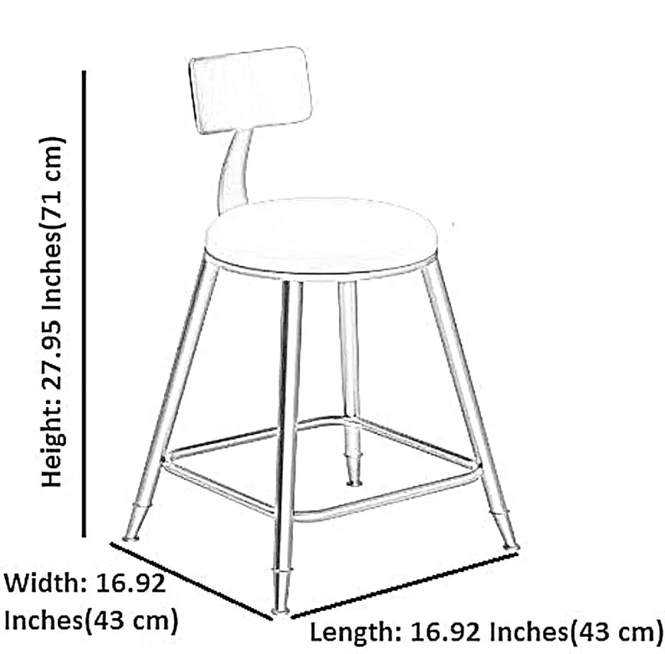 Fabric Bar Stools Set of 4 / Ruchi