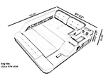 Fabric Upholstered Multifunctional Smart Bed With Storage / Ruchi