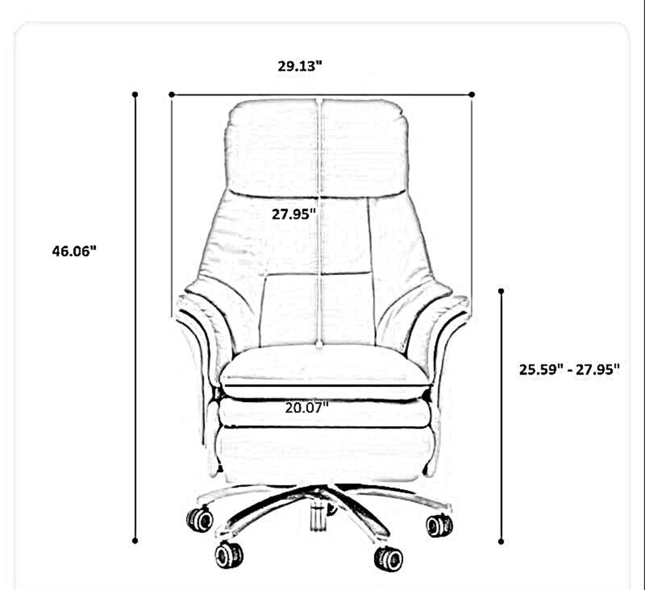 Power Recliner Leather Smart Office Chair / Ruchi
